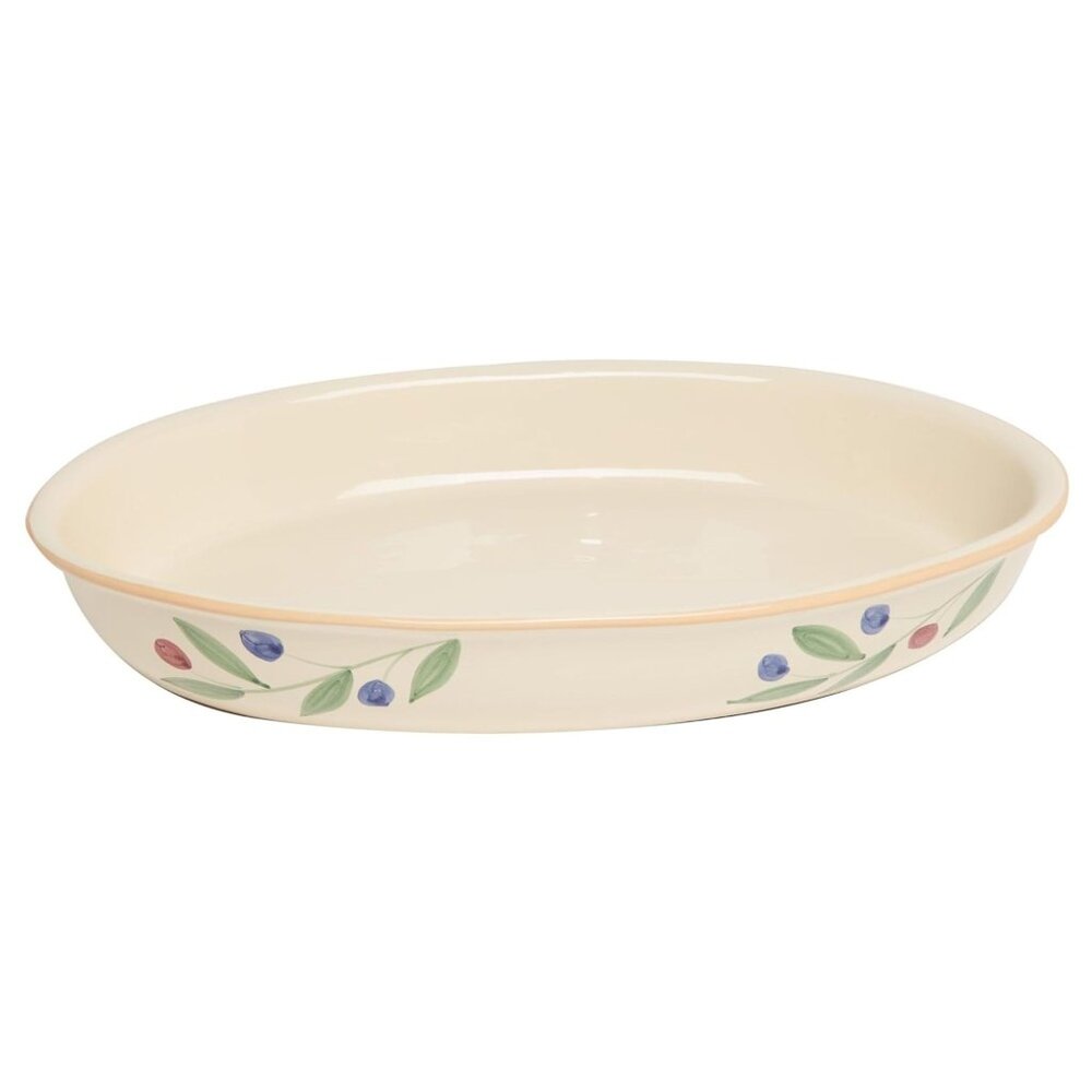 Caleca Olivella 16" Oval Baking Dish Hand Painted Made in Italy
